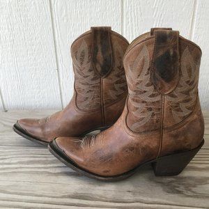 Idyllwind Wheels Womens Dublin Taupe Leather Western Boots 8.5 B BIWSP24L10